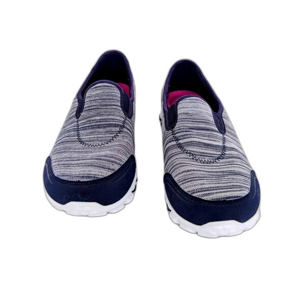 NEW Women's Skechers Memory Foam Blue Gray Slip On Loafer Shoes Size 8 NWT - Picture 4 of 8